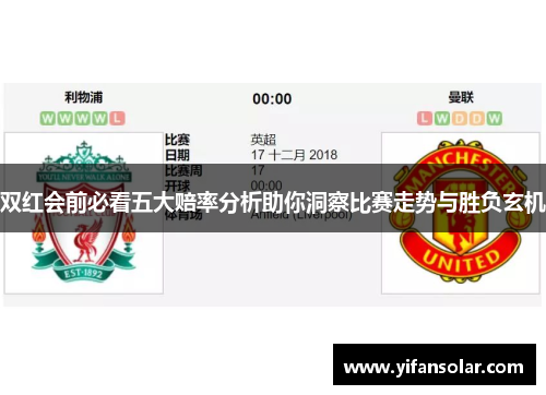 双红会前必看五大赔率分析助你洞察比赛走势与胜负玄机